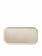Lumarko Rectangular Dessert Plate Made of Grey Porcelain 26x16cm