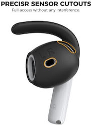 Ahastyle Pt60-4 1 Pereche Cârlige Din Silicon Pentru Urechi Airpods 4 Mărime Large Negru