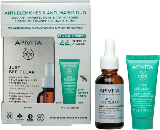 Apivita Antiblemishes & Antimarks Skin Care Set for Against Acne & Moisturizing