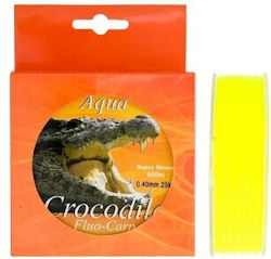 Nylon Fir Monofilament Aqua Crocodile Fluo-carp 600 M Fluorescent Yellow