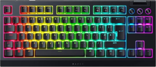 Razer Blackwidow V4 Безжична Гейминг Механична Клавиатура Tenkeyless с Razer Orange Превключватели и RGB Осветление (Английски UK) Оранжева