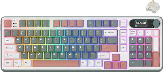 Royal Kludge RK-S98 Гейминг Клавиатура с RGB Осветление (Английски US) Многоцветна