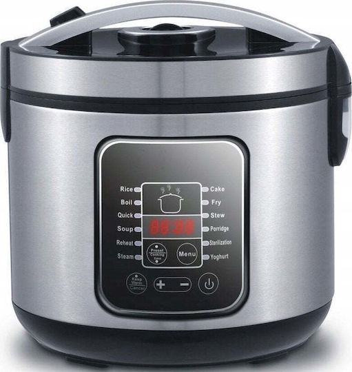 Turbotronic Multi-Function Cooker 700W with Capacity 5lt Silver