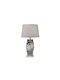 Eurolamp Keramik Tischlampe mit Grau Hut und Basis