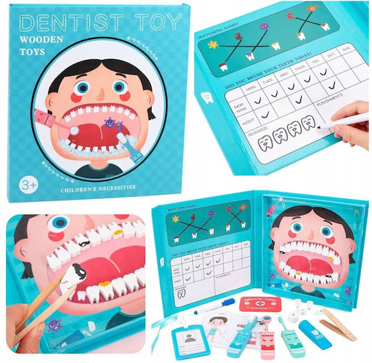 Lean Toys Детски медицински комплект от дърво за 3+ години