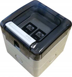 Alantec Telefonsteckdose mit Rahmen in Transparent Farbe