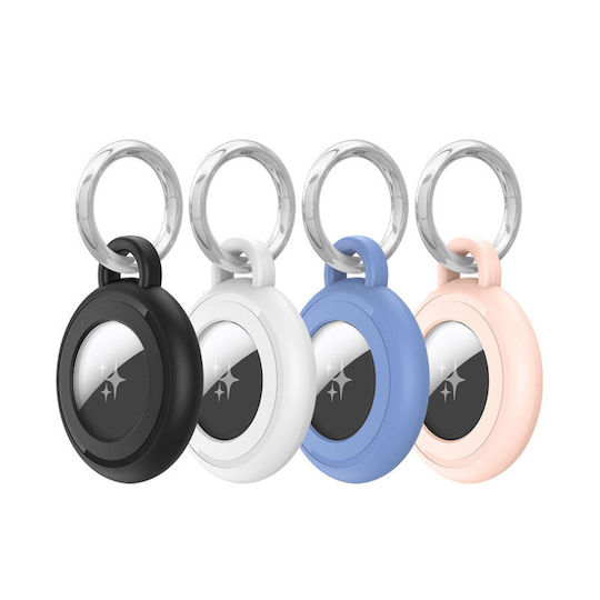 Dux Ducis Pc Secure Holder 4 Pack Apple Airtag Case Waterproof Black White Blue Pink