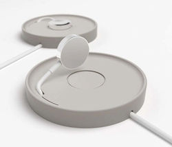 Bază de încărcare Apple Watch Bluelounge Kosta Silicon Gri Deschis Bază de încărcare Apple Watch Bluelounge Kosta Silicon Gri Deschis