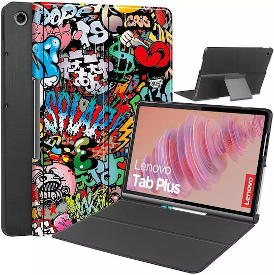 4KOM L Калъф за таблет Graphic Lenovo Tab Plus Tb351fu Graffiti