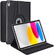 4kom L Въртящ се калъф за iPad 10,9 2022 Gen 10 iPad 11 2025 A16 Gen 11 Стойка Черен