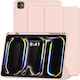Smart Tri-fold Flip Case Pencil Holder Ipad Pro 11 Inch M5 2025/m4 2024 Ipad Pro 11" 6th/5th Gen Rose Gold