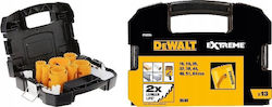 DEWALT Set Lochsäge Trockenschnitt mit Durchmesser von 16mm bis 64mm für Holz Metall und Kunststoff