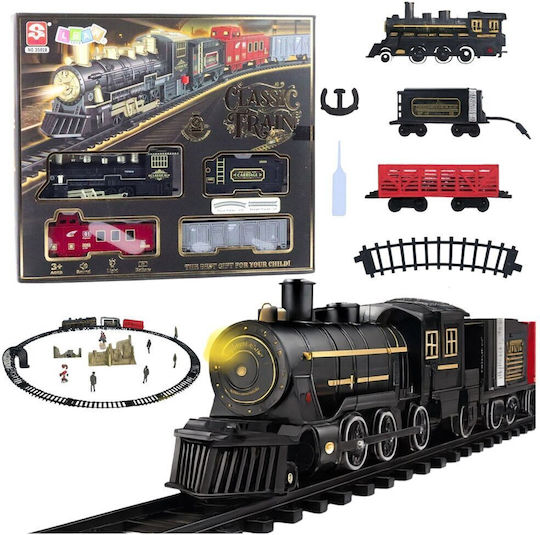 Lean Toys Schiene Eisenbahnsätze mit Sound und Licht für 3+ Jahre