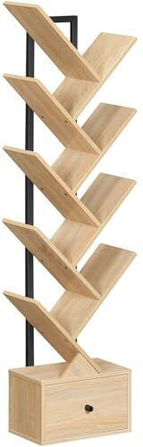 Beige Bookcase 34x20x135cm