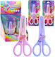 Lean Toys Kids Scissors 14cm With Metallic Blade (Miscellaneous Designs) 1 Piece