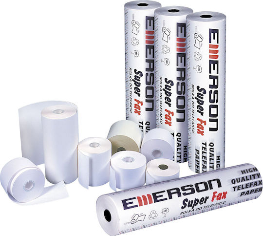 Emerson Thermal Cash Register Tape with Length 30m 55gr/m² 10 Pieces