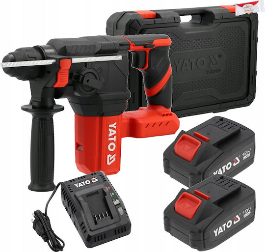 Yato YT-827722 Percussive Battery Drill Driver Brushless 18V 2x4Ah