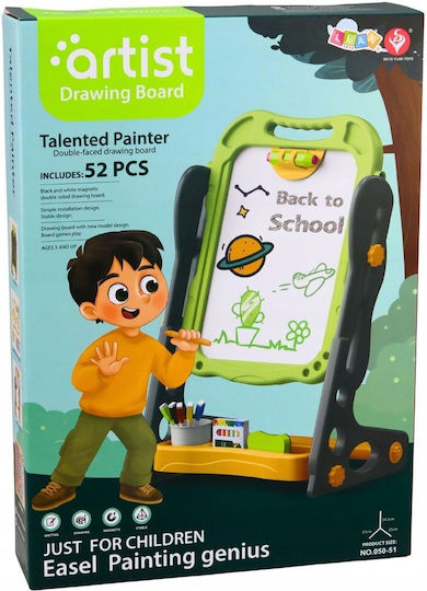 Lean Toys Magnetic / Markerboard Double Sided Floor Board