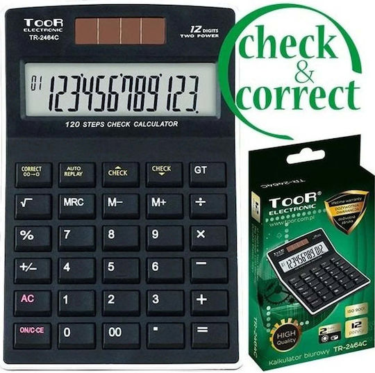 TooR 12 Digit Calculator in Gold Colour