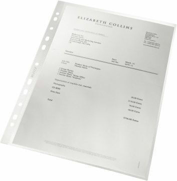 Leitz Plastic Binder Pockets for Documents A4 25 Pieces