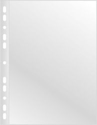 Q-Connect Plastic Binder Pockets for A4 Film with Holes and Reinforcement 100 Pieces Q-Connect Plastic Binder Pockets for A4 Film with Holes and Reinforcement 100 Pieces