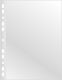 Q-Connect Plastic Binder Pockets for A4 Film with Holes and Reinforcement 100 Pieces