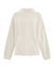Celestino Damen Fleece Lang Strickjacke Loose Fit Beige