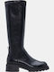 Wildleder Damenstiefel Schwarz