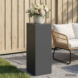 vidaXL Метална Поставка за Саксия Сива 30x30x80см