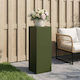 vidaXL Pflanzenständer Metall Khaki 30x30x80cm