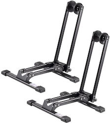 Vivatechnix Set 2 Faltbare Mountainbike-Ständer Kompatible Radgrößen 508-737 Mm Stahl Schwarz