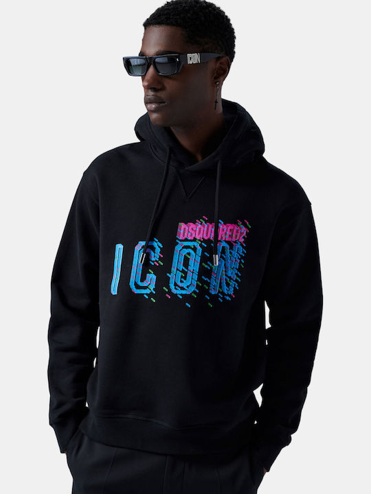 Dsquared2 Men's Sweatshirt Black with Hood