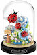 Building Blocks Floral Composition with Ladybugs in a Dome for 6+ Years 596 Pieces