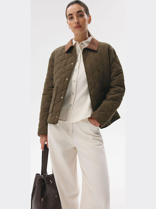 Barnis Women's Jacket for Spring/Autumn Khaki