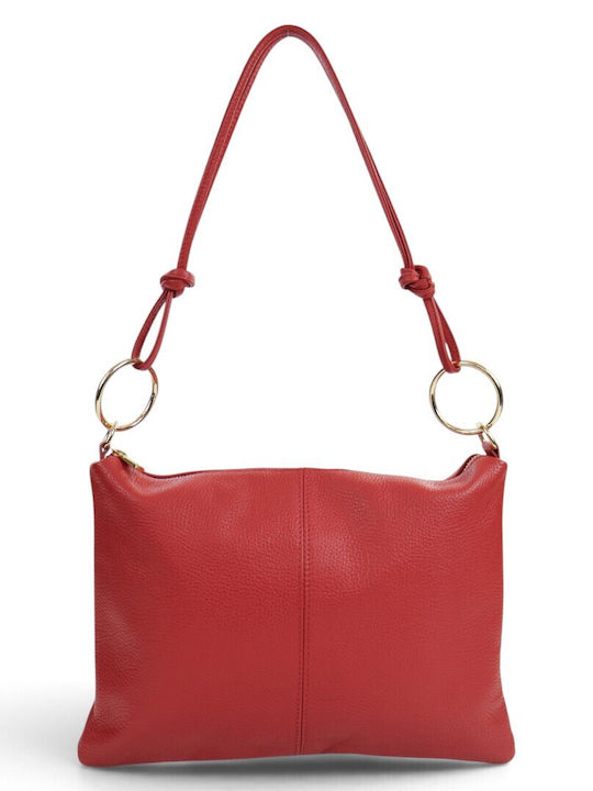 Passaggio Leather Leather Women's Shoulder Bag Red