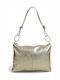 Leather Women's Shoulder Bag Gold