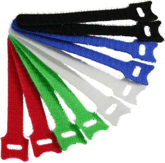 InLine Velcro Legături Cablu 330mmx12mm În Culoare Multicolor 10 Bucăți 59943H