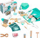 Lean Toys Wooden Kids Medical Set for 3+ Years 20 Pieces