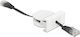 DeLock U/UTP Cat.5e Gigabit Мрежов кабел Ethernet 0.5m Черен