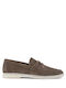 Leather Women's Loafers in Brown Colour