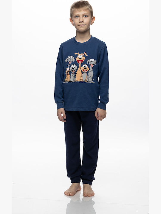 Galaxy Kinder-Winterpyjama Navyblau