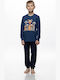 Galaxy Kinder-Winterpyjama Navyblau