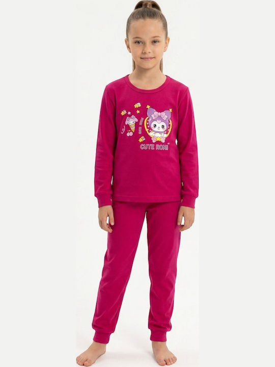 Nina Club Kinder-Nachtwäsche Winter Fuchsie