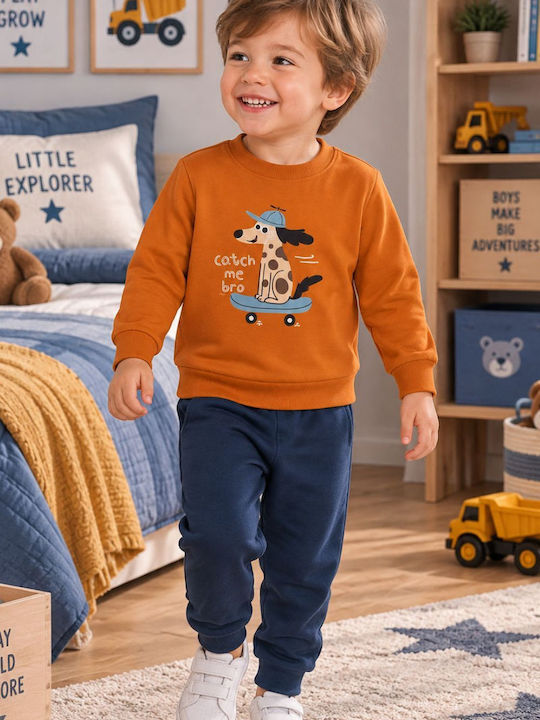 Minerva Kinder-Nachtwäsche Winter Orange Catch Me Bro
