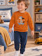 Minerva Kinder-Nachtwäsche Winter Orange Catch Me Bro