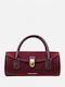 Fabric Women's Handbag Crossbody Suede Burgundy