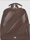 Women's Backpack Suede Brown