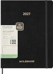 Moleskine Weekly Agenda 2027 Black 23.5x28cm Moleskine Weekly Agenda 2027 Black 23.5x28cm