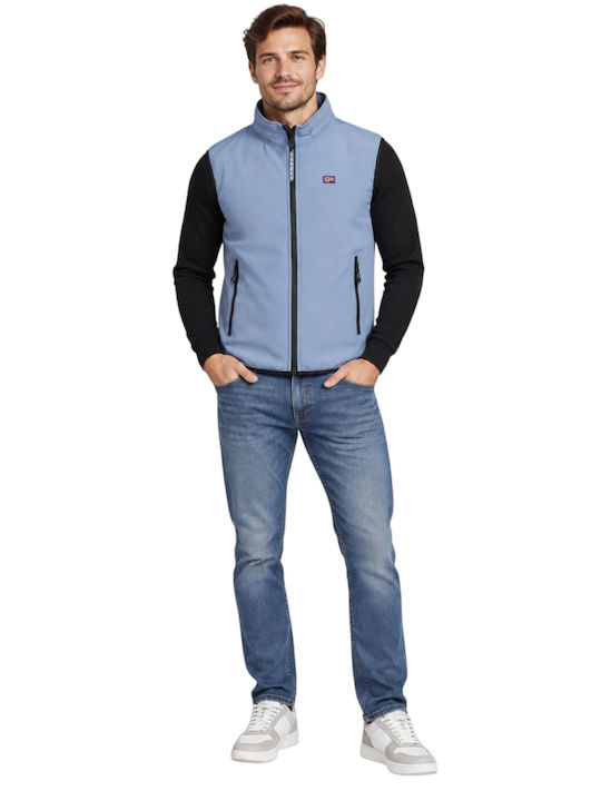 Herren Jacken Softshell Wasserdicht und Winddicht Hellblau