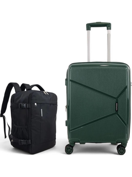 Playful Bags Hard Green Suitcases